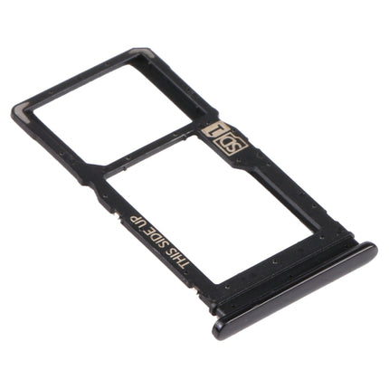 SIM Card Tray + Micro SD Card Tray for Motorola Moto G Stylus (Black)-garmade.com