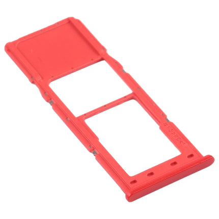 SIM Card Tray + Micro SD Card Tray for Samsung Galaxy A12 SM-A125 (Red)-garmade.com