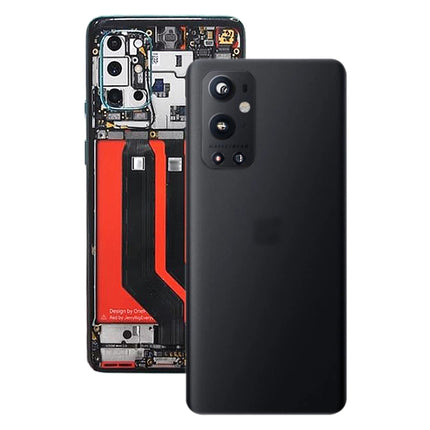 Battery Back Cover With Camera Lens for OnePlus 9 Pro(Black)-garmade.com