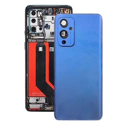 Original Glass Battery Back Cover for OnePlus 9(Blue)-garmade.com