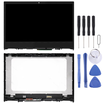 1366 x 768 HD LCD Screen and Digitizer Full Assembly with Frame for Lenovo IdeaPad Flex 5-14 5-1470 5-1480(Black)-garmade.com