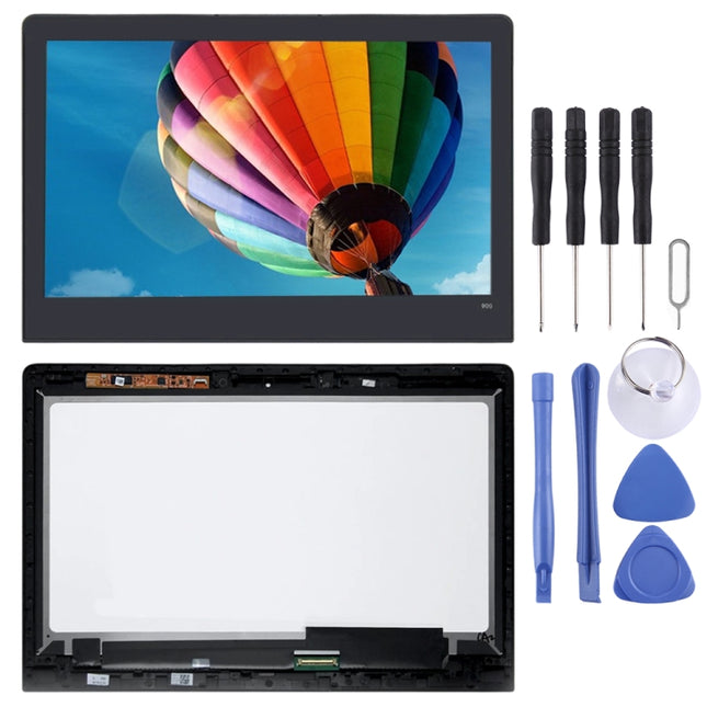 3200 x 1800 LCD Screen and Digitizer Full Assembly with Frame for Lenovo YOGA 4 Pro LTN133YL05 (Black)-garmade.com