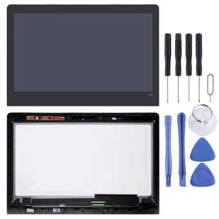 3200 x 1800 LCD Screen and Digitizer Full Assembly with Frame for Lenovo YOGA 4 Pro LTN133YL05 (Black)-garmade.com