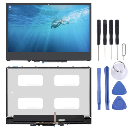 1920 x 1080 FHD 30 Pin LCD Screen and Digitizer Full Assembly with Frame for Lenovo Yoga 720-13 720-13IKB 5D10K81089 (Black)-garmade.com