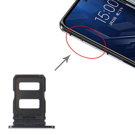 SIM Card Tray + SIM Card Tray for Xiaomi Black Shark 4 (Black)-garmade.com