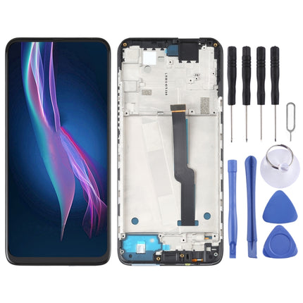 LCD Screen and Digitizer Full Assembly with Frame for Motorola One Fusion+ PAKF0002IN (Black)-garmade.com