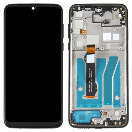 LCD Screen and Digitizer Full Assembly with Frame for Motorola Moto G8 Plus XT2019 XT2019-2 (Black)-garmade.com