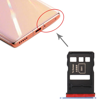 SIM Card Tray + SIM Card Tray for Honor V40 5G(Space Silver)-garmade.com