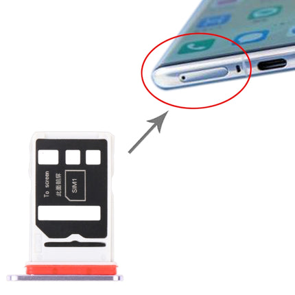 SIM Card Tray + SIM Card Tray for Huawei Nova 8 Pro 5G (Purple)-garmade.com