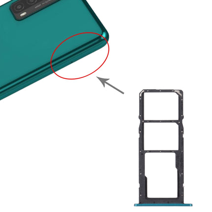 SIM Card Tray + SIM Card Tray + Micro SD Card Tray for Huawei Y7a (Green)-garmade.com