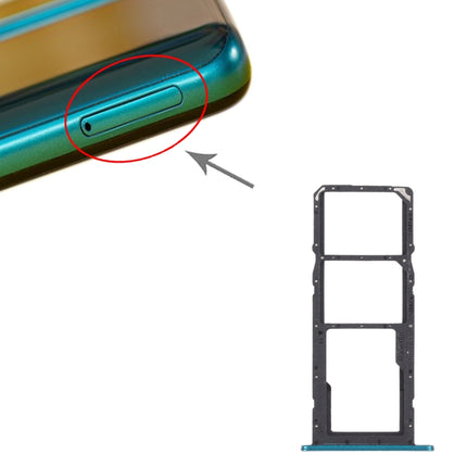 SIM Card Tray + SIM Card Tray + Micro SD Card Tray for Huawei P Smart 2021 (Green)-garmade.com