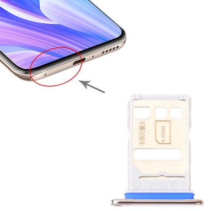 SIM Card Tray + NM Card Tray for Huawei Enjoy 20 Plus 5G (Silver)-garmade.com