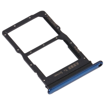 SIM Card Tray + SIM Card Tray / NMicro Card Tray for Honor X10 Max 5G (Blue)-garmade.com