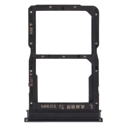 SIM Card Tray + NM Card Tray for Huawei P Smart S (Black)-garmade.com