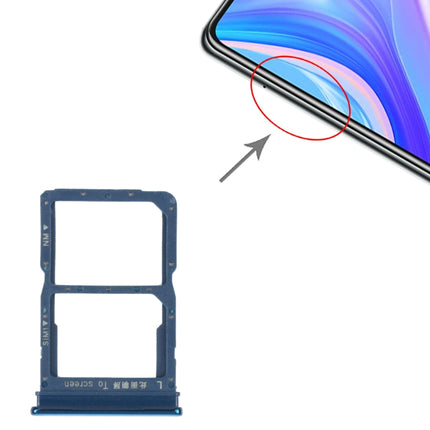 SIM Card Tray + NM Card Tray for Huawei P Smart S (Blue)-garmade.com