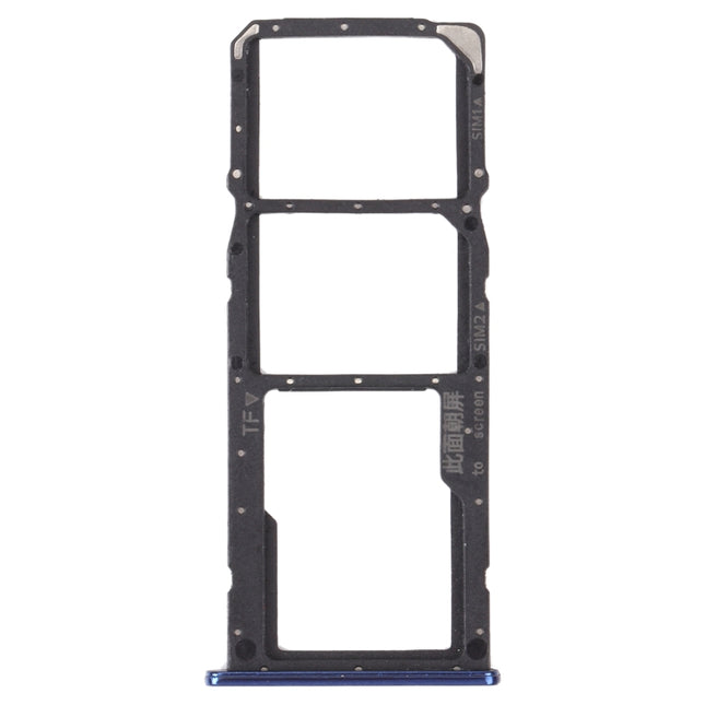 SIM Card Tray + SIM Card Tray + Micro SD Card Tray for Huawei Y5p (Blue)-garmade.com