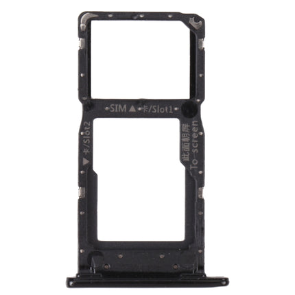SIM Card Tray + SIM Card Tray / Micro SD Card Tray for Honor 9S (Black)-garmade.com