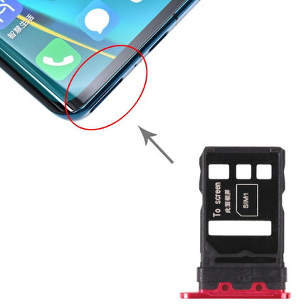 SIM Card Tray + SIM Card Tray for Huawei Nova 7 Pro 5G (Red)-garmade.com