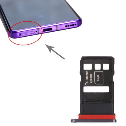 SIM Card Tray + SIM Card Tray for Honor 30 Pro (Black)-garmade.com