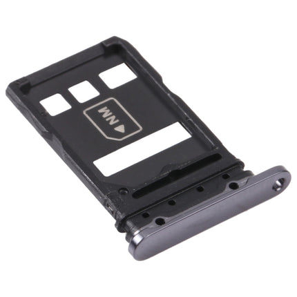 SIM Card Tray + NM Card Tray for Huawei P40 Pro+ (Black)-garmade.com