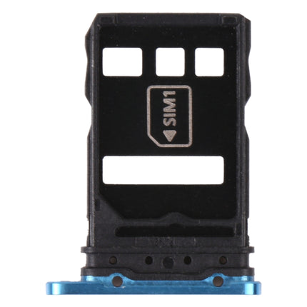 SIM Card Tray + NM Card Tray for Huawei P40 Pro+ (Blue)-garmade.com