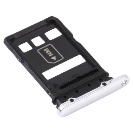 SIM Card Tray + NM Card Tray for Huawei P40 Pro+ (Silver)-garmade.com