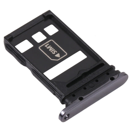 SIM Card Tray + NM Card Tray for Huawei P40 Pro (Black)-garmade.com