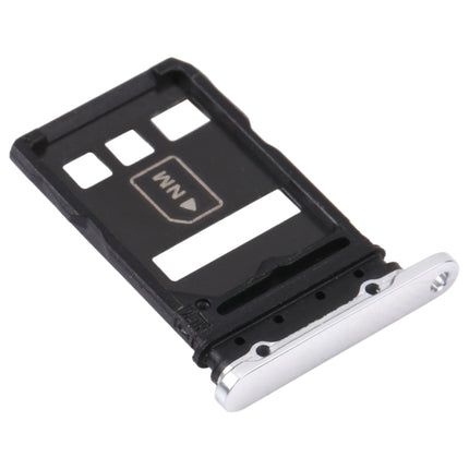 SIM Card Tray + NM Card Tray for Huawei P40 Pro (Silver)-garmade.com