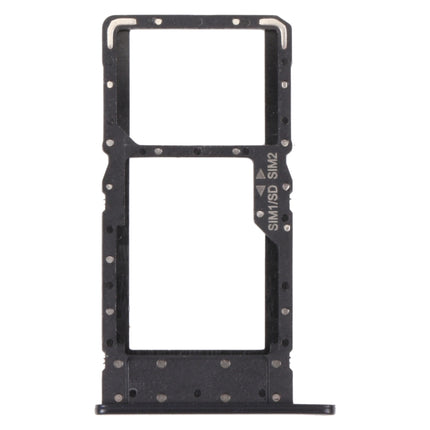 SIM Card Tray + SIM Card Tray / Micro SD Card Tray for Honor Play4 (Black)-garmade.com