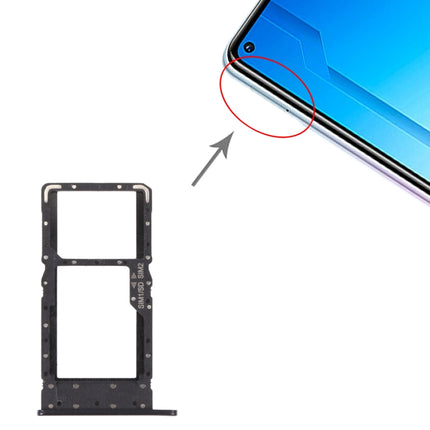 SIM Card Tray + SIM Card Tray / Micro SD Card Tray for Honor Play4 (Black)-garmade.com