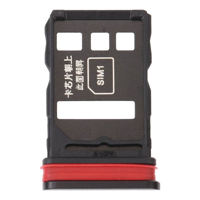 SIM Card Tray + SIM Card Tray for Huawei Nova 6 (Black)-garmade.com