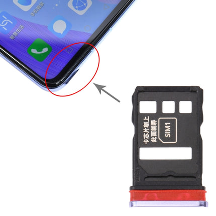 SIM Card Tray + SIM Card Tray for Huawei Nova 6 (Purple)-garmade.com