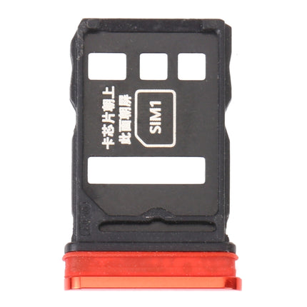 SIM Card Tray + SIM Card Tray for Huawei Nova 6 (Red)-garmade.com