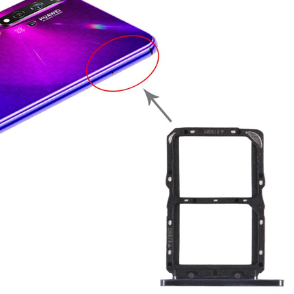 SIM Card Tray + SIM Card Tray for Huawei Nova 5T (Black)-garmade.com