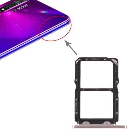 SIM Card Tray + SIM Card Tray for Huawei Nova 5T (Silver)-garmade.com