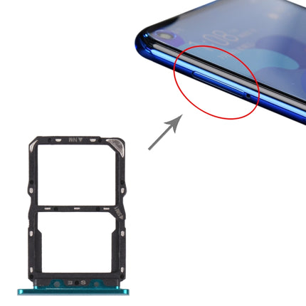 SIM Card Tray + NM Card Tray for Huawei Nova 5 Pro (Green)-garmade.com