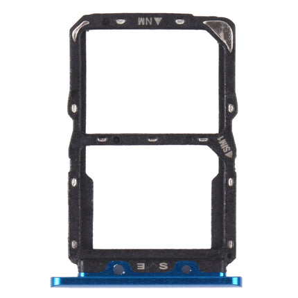 SIM Card Tray + NM Card Tray for Huawei Nova 5 Pro (Blue)-garmade.com