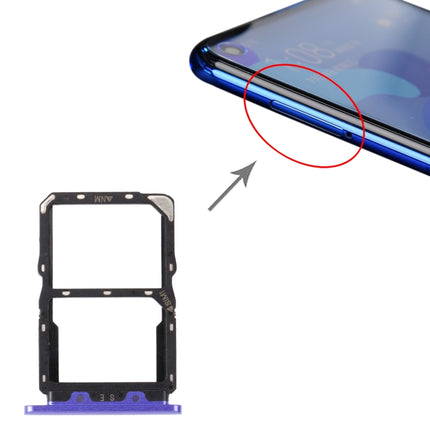 SIM Card Tray + NM Card Tray for Huawei Nova 5 Pro (Purple)-garmade.com