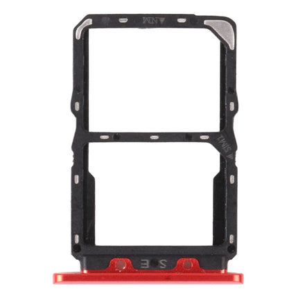 SIM Card Tray + NM Card Tray for Huawei Nova 5 Pro (Red)-garmade.com