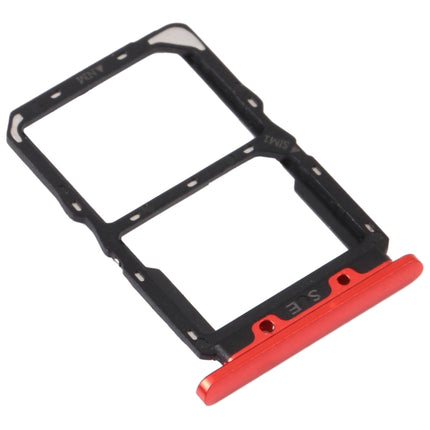 SIM Card Tray + NM Card Tray for Huawei Nova 5 Pro (Red)-garmade.com