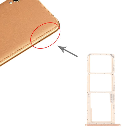 SIM Card Tray + SIM Card Tray + Micro SD Card Tray for Huawei Enjoy 9e (Gold)-garmade.com