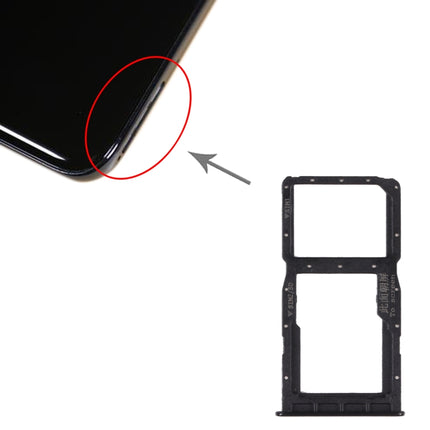 SIM Card Tray + SIM Card Tray / Micro SD Card Tray for Huawei Nova 4e(Black)-garmade.com