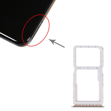 SIM Card Tray + SIM Card Tray / Micro SD Card Tray for Huawei Nova 4e(Silver)-garmade.com