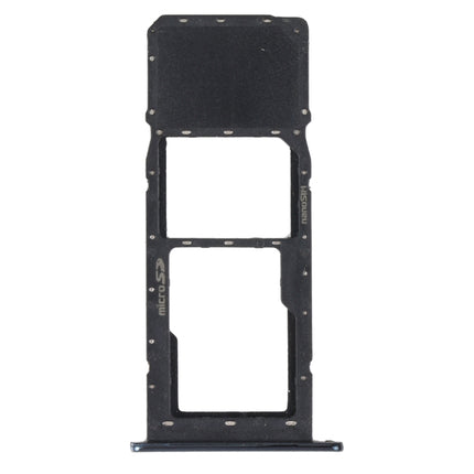 SIM Card Tray + Micro SD Card Tray for LG K61 LMQ630EAW, LM-Q630 (Black)-garmade.com