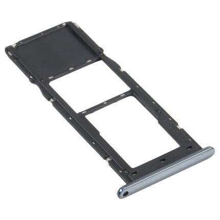 SIM Card Tray + Micro SD Card Tray for LG K61 LMQ630EAW, LM-Q630 (Black)-garmade.com