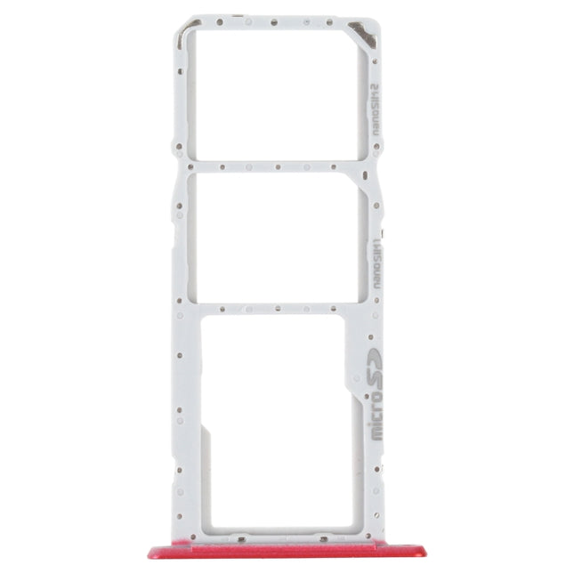 SIM Card Tray + SIM Card Tray + Micro SD Card Tray for LG K22 LMK200Z LMK200E LMK200B LM-K200 (Red)-garmade.com