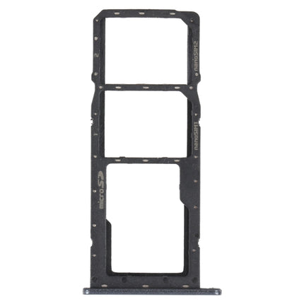 SIM Card Tray + SIM Card Tray + Micro SD Card Tray for LG K41S LMK410EMW LM-K410EMW LM-K410 (Black)-garmade.com