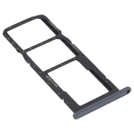 SIM Card Tray + SIM Card Tray + Micro SD Card Tray for LG K41S LMK410EMW LM-K410EMW LM-K410 (Black)-garmade.com