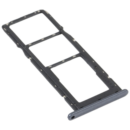 SIM Card Tray + SIM Card Tray + Micro SD Card Tray for LG K41S LMK410EMW LM-K410EMW LM-K410 (Black)-garmade.com