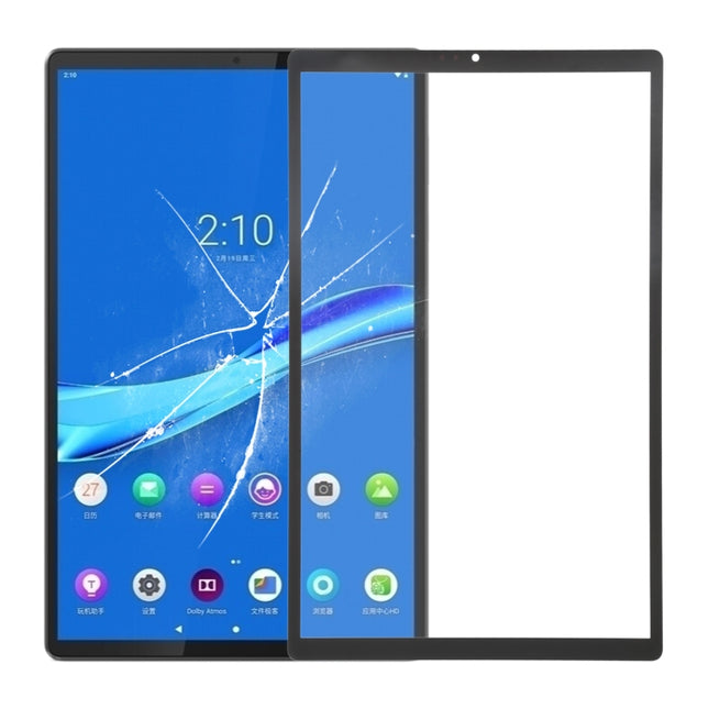 Front Screen Outer Glass Lens for Lenovo Tab M10 Plus / TB-X606F / TB-X606X / TB-X606(Black)-garmade.com